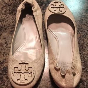 Tory Burch Ballet Flats, Size: 10, PreOwned, Creme